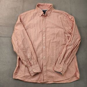 Charles Tyrwhitt Oxford Button Down Shirt Men's XL Pink Long Sleeve Slim Fit